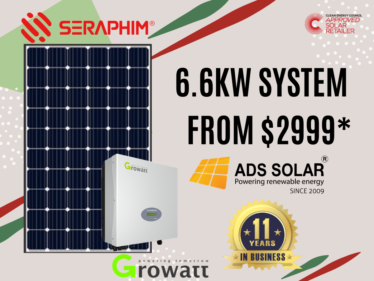 6 6kw solar system prices brisbane qld with growatt inverter