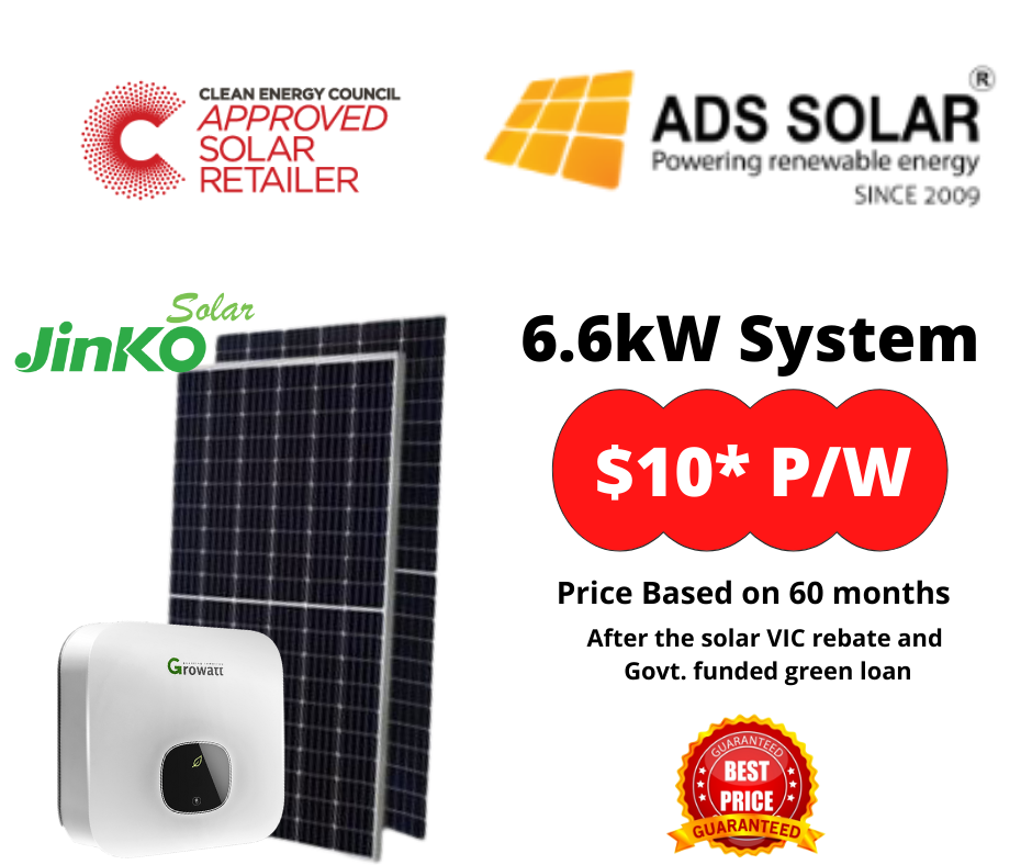 6.6kW Solar System Offers VIC, Melbourne - Ads Solar