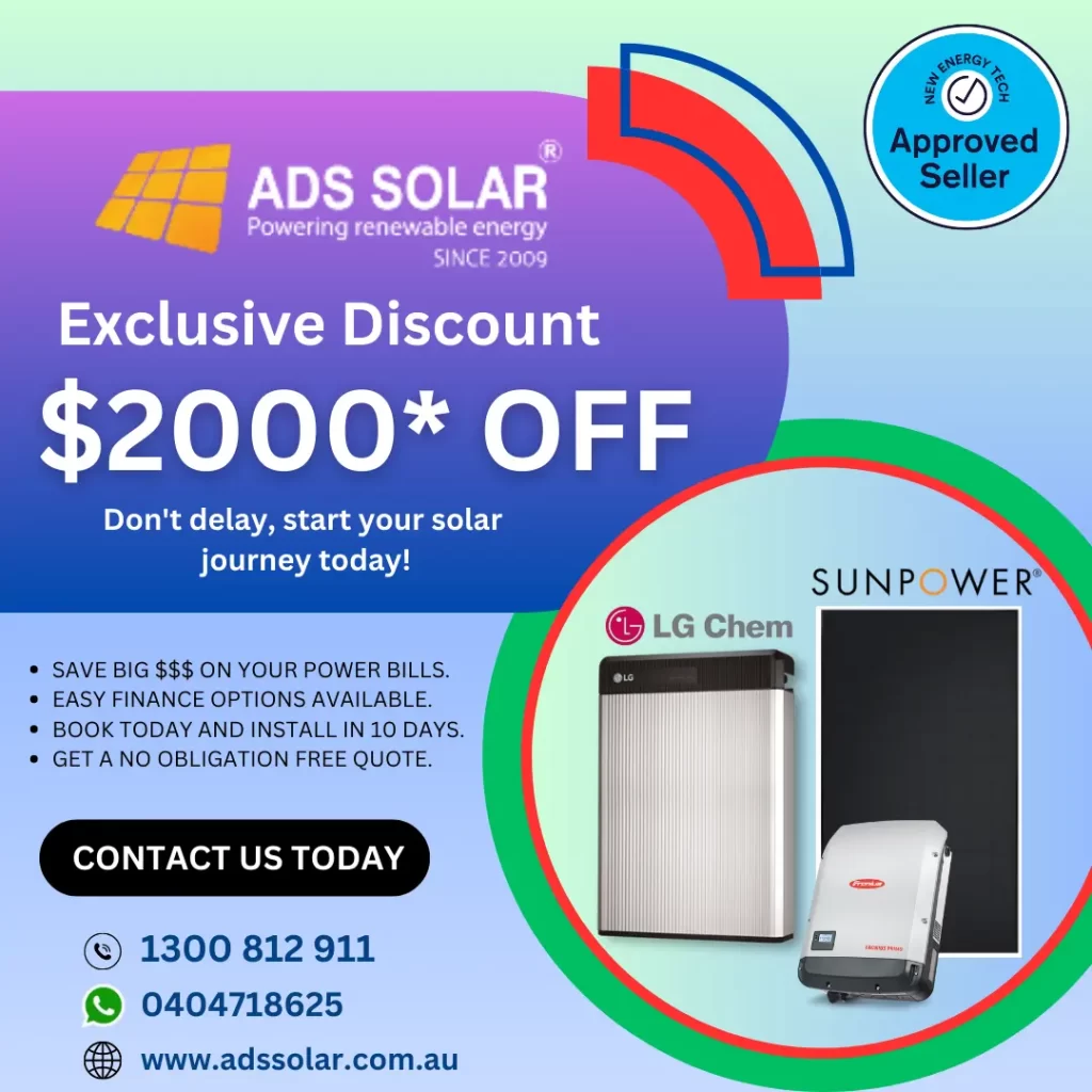 Best 10kw Solar Battery Price Australia ADS SOLAR