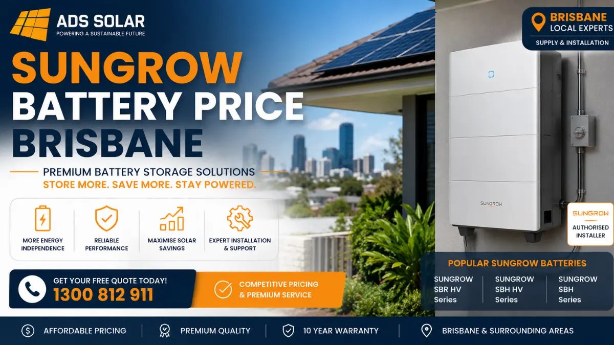 Sungrow solar battery solutions in Brisbane