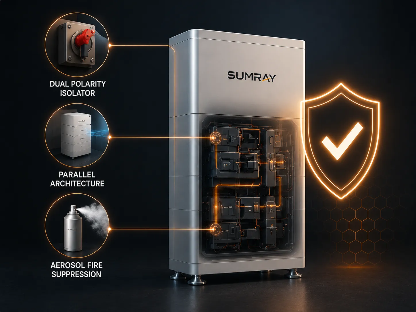 Sumray LV14G multi layer battery protection