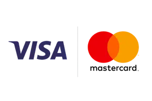 Visa and Mastercard accepted